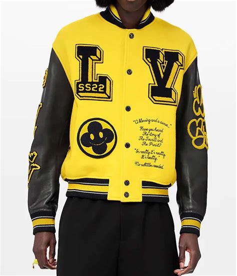 louis vuitton varsity leather jacket.